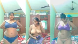 Chubby Mallu girl changes her clothes in Kerala x video