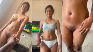 Horny guy undresses his hot and curvy GF to fuck